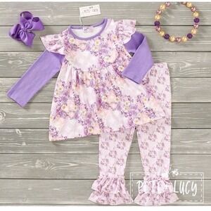 3T Pete And Lucy Allies Princess Bouquet Pant Set NWT